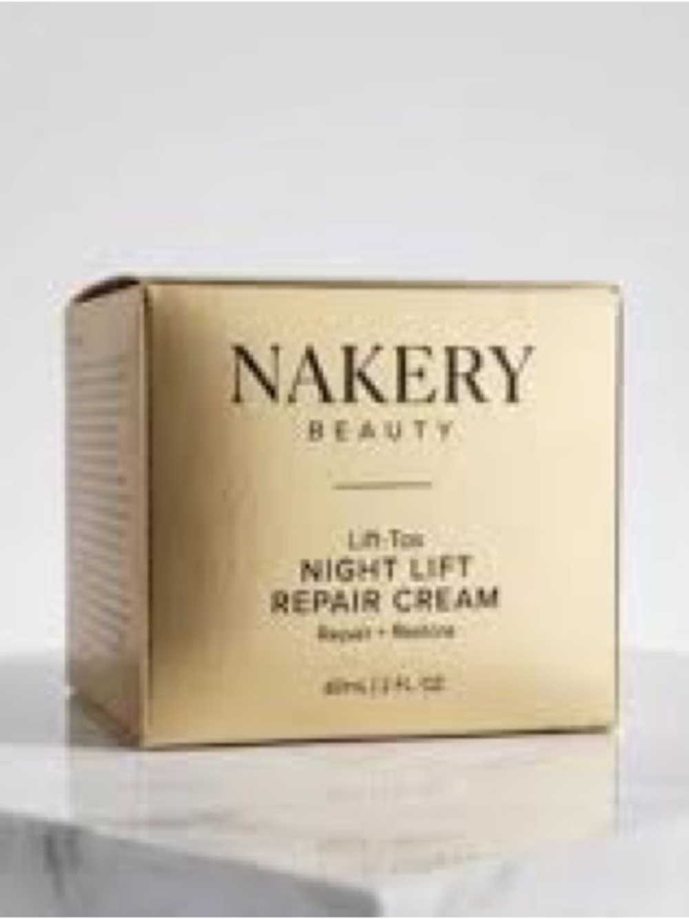Nakery Beauty Night Lift Repair Cream 2 oz. NIB